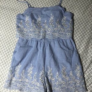 Floral Eyelet Romper